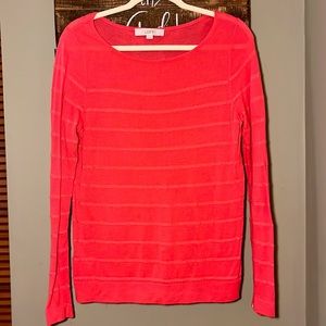 Loft Coral Light Weight Sweater
